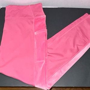 Pink Varsity High Waist Winter Leggings